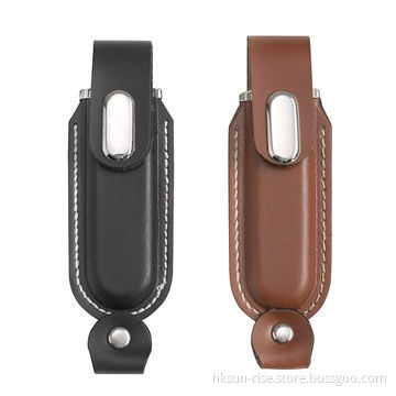Leather USB flash drive, high-quality products, comes with 3-year warranties